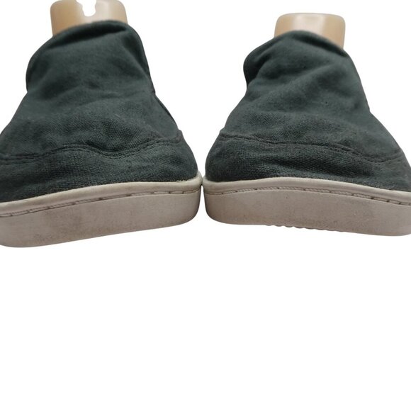 Sanuk Pair O Dice Dark Green Canvas Lightweight Slip On Loafers Womens 10 - Picture 8 of 13
